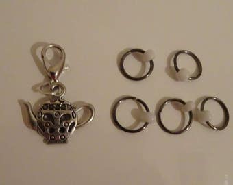 Tea Pot Stitch marker Set TamsCraftyKnits