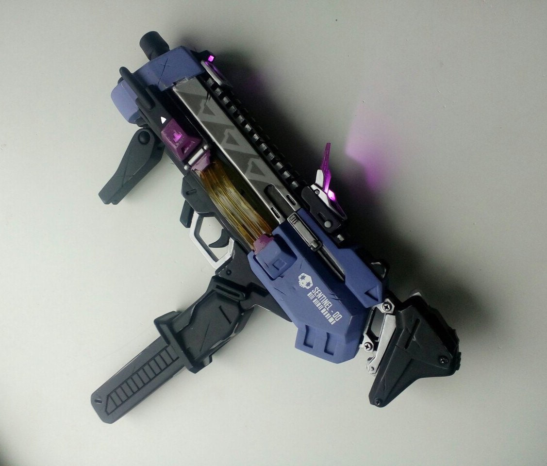 Overwatch gun Sombra gun Sombra cosplay LED props Cosplay