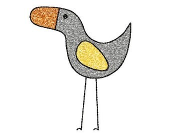 4x4 hoop Parrot/bird Machine Embroidery Design File, digital download