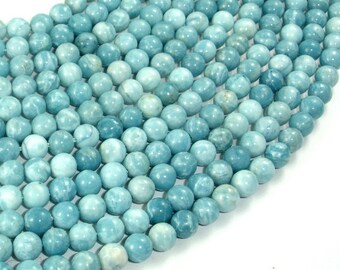Larimar Quartz, 6mm(5.8mm) Round Beads, 15.5 Inch, Full strand, Approx 67 beads, Hole 1mm (301054001)