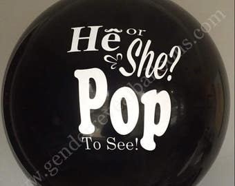 Gender Reveal Balloon - Black