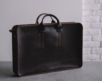 Leather Bag, Men's Leather Bag, Leather Briefcase, Leather Shoulder Bag, Men's Bag, Messenger Bag, Laptop Bag, Business Bag, Gift