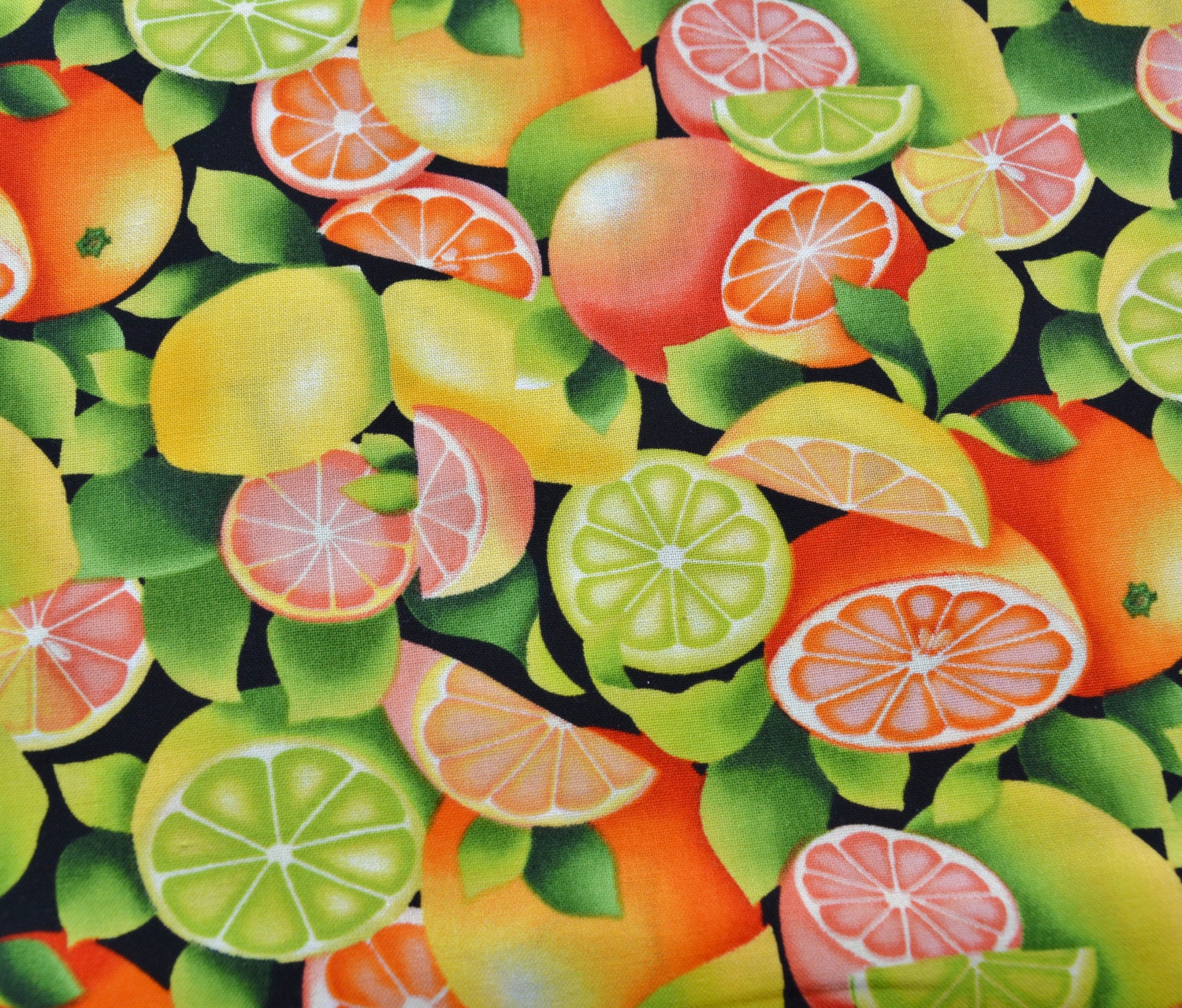 Citrus fruit Fruit fabric Summer fabric by Timeless