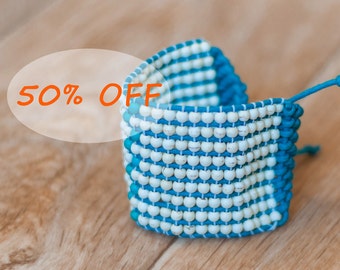Beaded cuff bracelet, Wide cuff bracelet, Seed bead bracelet, Wide bracelet, Wide beaded bracelet, Seed bead cuff bracelet