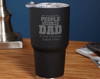 Custom Insulated Travel Mug - Call Me Dad Design - Thoughtful Gifts for Dad on Father's Day - Personalized Tumbler Perfect for Fathers