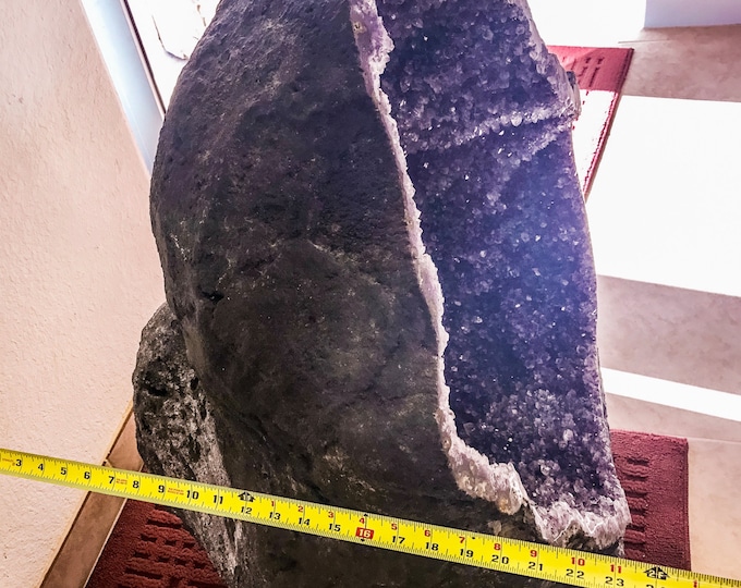 380LBS Natural Geode Amethyst Crystal Geode 38" X 25" X 23" Museum Grade from Brazil- Home Decor \ Metaphysical \ Amethyst Geode \ Geode