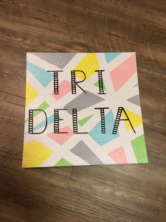 Tri delta canvas