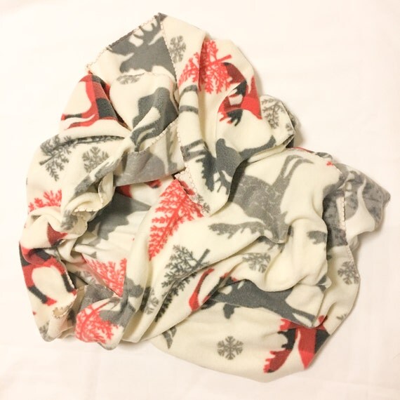 Moose Blanket / Moose Throw / Fleece Blanket / Lodge Bedding
