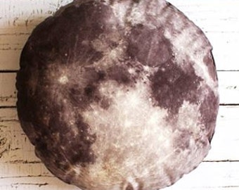 Big moon pillow, moon plush, cosmic pillow