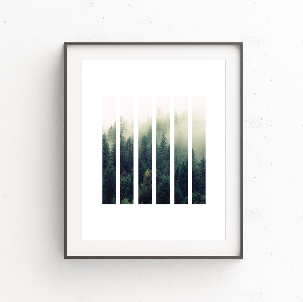 Forest Print Tree Wall Art Forest Photography Printable