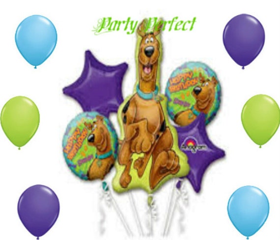 11 Pc Large Scooby Doo Birthday Party Balloon Set