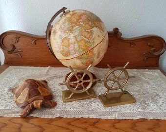 Small Replogle world classic globe-office/retro/nautical home decor free shipping!