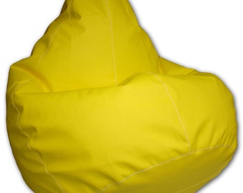 Bean bag chair cover from imitation leather for kids, teens, adults. Wide choice of colors!