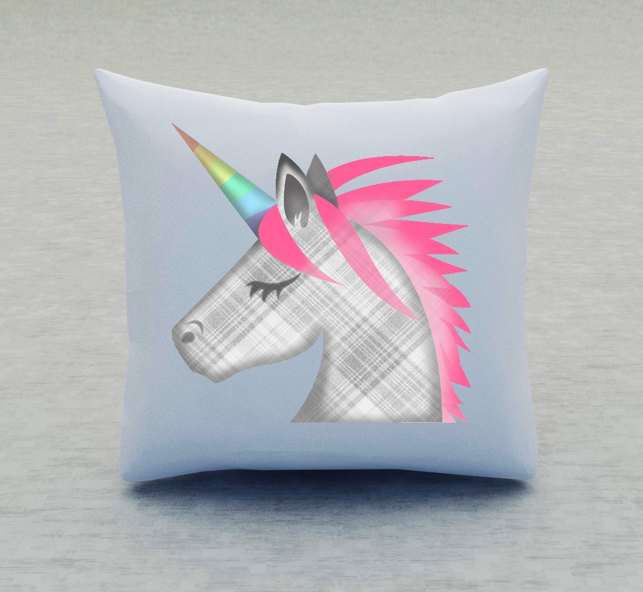 unicorn emoji pillow