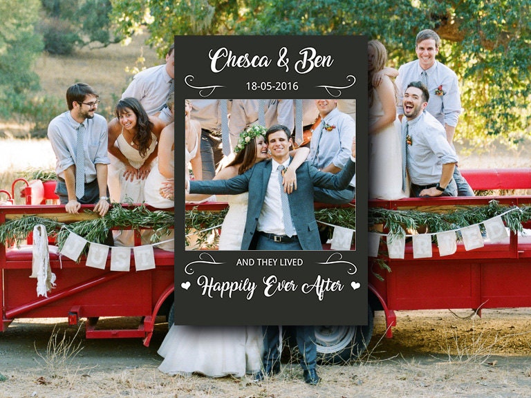 Wedding Chalkboard Instagram Photo booth Frame Wedding