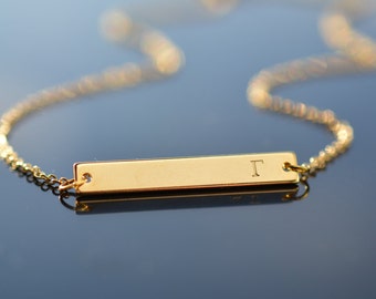 Sorority Necklace, Greek Letters Necklace Gold Bar Necklace, Custom Sorority Gifts Jewelry, Perfect big little gift, Graduation gift for her