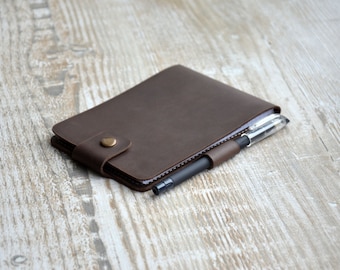 Leather Notebook Cover , Personalized Notebook cover, Leather Moleskine Cover, Handmade leather notepad, mens custom, leather notepad.