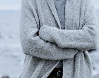 Cardigan/Sweater made of alpaca and Merino Wool