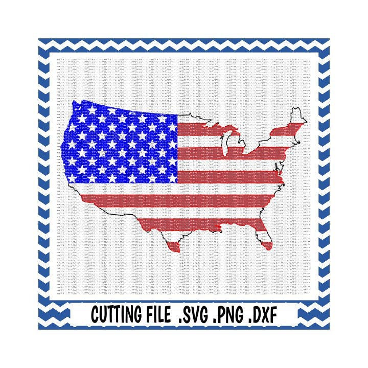 Download USA America American Flag Svg-Dxf-Fcm-Png Cutting File For