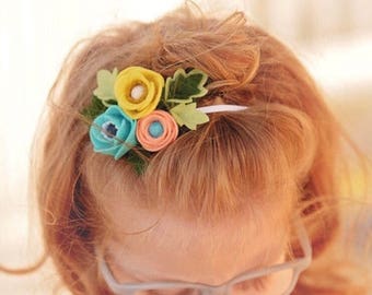 Billie // Petite Poppy Headband // Felt flower crown headband // kikiandbee