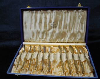 Vintage spoon set from sweden / Primans / Silver / A.G.Dufva