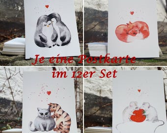 Postcards - 12-set - together are we - A6