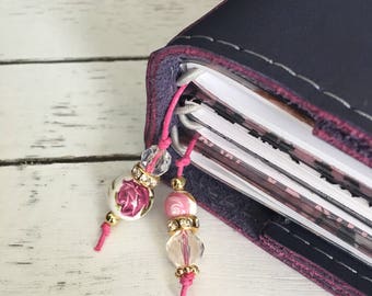 Planner Charm/Bookmark- Pink Floral
