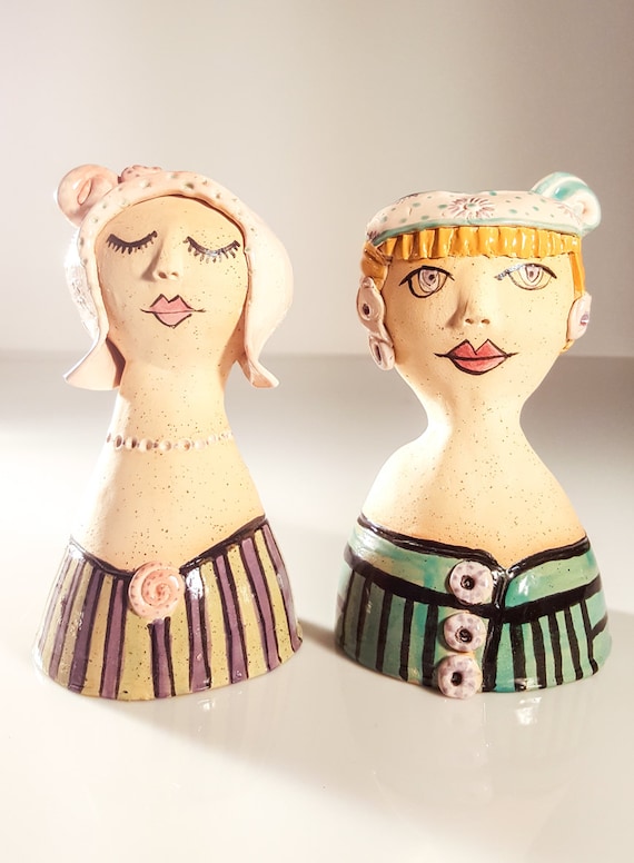 Ceramic Sculpture Ceramic figurines of women Pottery