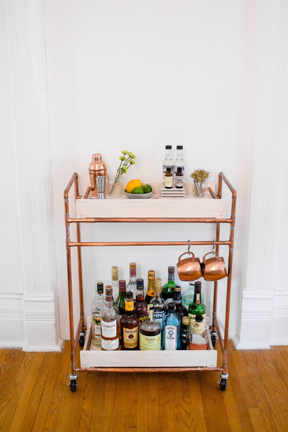 Copper Kitchen Bar Cart