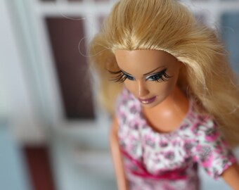 Evangelina - OOAK custom repaint of a Barbie doll with lashes