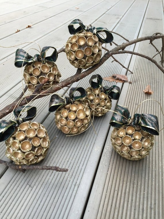 Items similar to Handmade Christmas tree decorations ornaments 2x