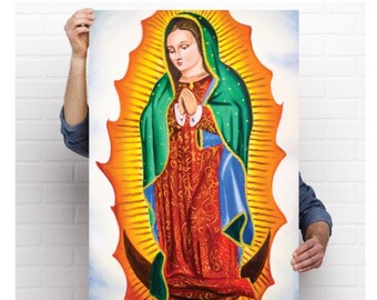 Items similar to Frida Kahlo Guadalupe Virgin Print on Etsy