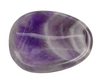 Chevron Amethyst Worry Stone ~1 - 1 1/2"