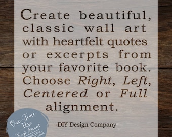 Quote stencil | Etsy