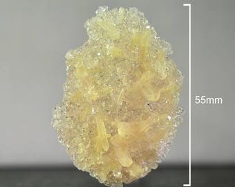 18g Apophyllite, 55 x 40 mm for DIY Jewelry Making & Wire Wrapping, Energy Stone - SS0177