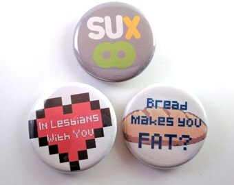 Scott Pilgrim pinback button set