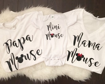 Women's disney shirt, mama mouse, food and wine shirt, mickey shirt, minnie shirt, disney tee, family Disney shirts