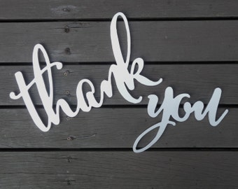 Wedding Sign, Wooden Thank You Sign, Wedding Photo Prop, Wedding Thank You, Wedding Decorations,