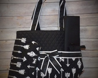 Monogrammed Arrow diaper bag, Personalized Arrow diaper bag, Arrow diaper bag, Monogrammed diaper bags, personalized diaper bags, diaper bag