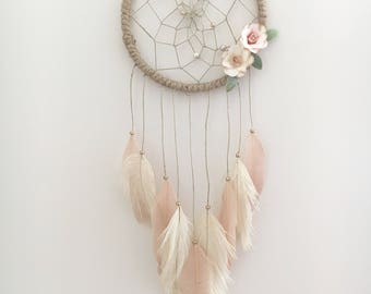 7" Floral Dream Catcher