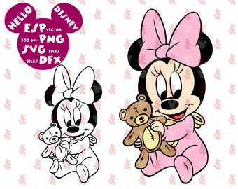 Free Free 312 Baby Minnie Svg SVG PNG EPS DXF File