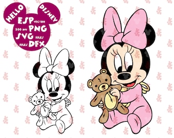 Free Free 300 Baby Minnie Mouse Svg Free SVG PNG EPS DXF File