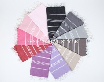 SALE50%OFF! THE BASICS Turkish Towel - For Beach, Bath and Yoga
