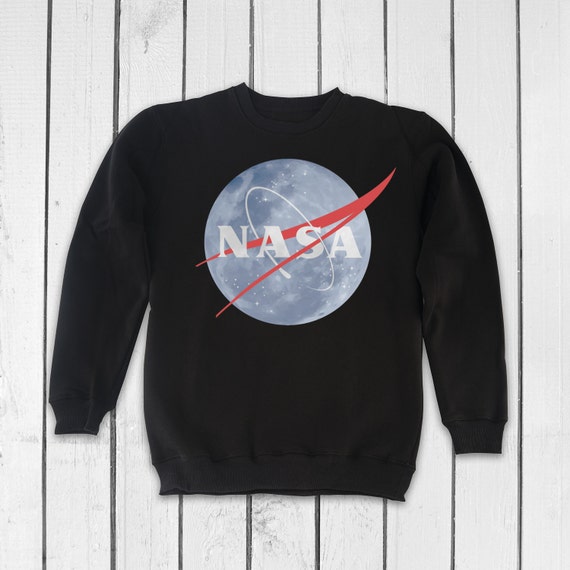 Nasa Sweatshirt Nasa Sweater Nasa Jumper with Nasa Logo for