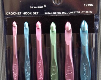 Susan Bates vintage crocheting hooks F5-K10.5