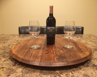 Wine Barrel Lazy Susan