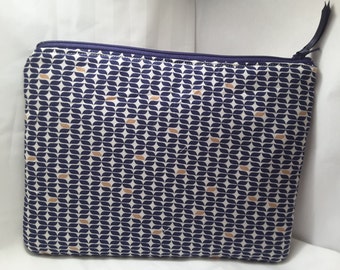 blue patterned bag , Blue purse, blue clutch