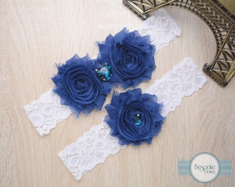 Something Blue, Navy Blue Garter, Blue Garter, Blue Wedding, Blue Garter Set, Something Blue Gift, Blue Bridal Garter, My Something Blue