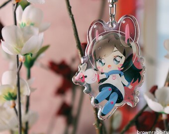 Cute Kawaii D.va Space Astronaut Overwatch keychain