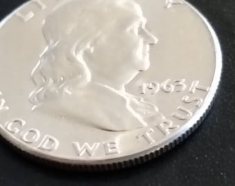 1963 choice uncirculated franklin silver half